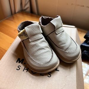 Cream Colored toddler shoe